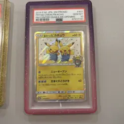 2019 POKEMON JPN SM PROMO #407 PRETEND COMEDIAN PIKACHU-HOLO PSA 10 - Image 1