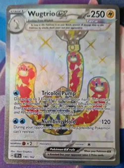 Pokemon TCG Wugtrio ex 190/162 SV05 Temporal Forces Holo Ultra Rare NM-Mint - Image 1