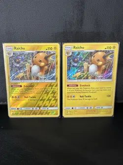 Pokemon TCG Raichu Burning Shadows (holo + reverse) - Image 2