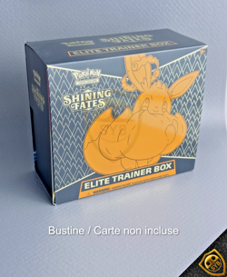 Pokemon ETB Shining Fates Set allenatore fuoriclasse APERTO Elite trainer box - Image 1