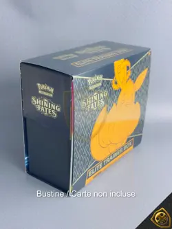 Pokemon ETB Shining Fates Set allenatore fuoriclasse APERTO Elite trainer box - Image 2