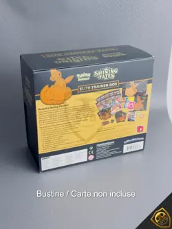 Pokemon ETB Shining Fates Set allenatore fuoriclasse APERTO Elite trainer box - Image 5
