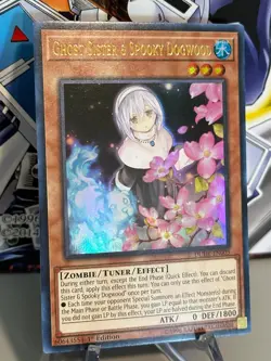YuGiOh Ghost Sister & Spooky Dogwood DUDE-EN005 1st Edition Ultra Rare - Image 2