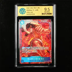 CCG 9.5 GemMint 2022 One Piece JPN Monkey D. Luffy OP02-062 SR - Image 1