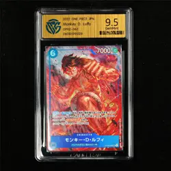 CCG 9.5 GemMint 2022 One Piece JPN Monkey D. Luffy OP02-062 SR - Image 2