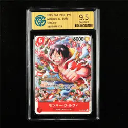 CCG 9.5 GemMint 2023 One Piece JPN Monkey D. Luffy ST01-012 SR - Image 1