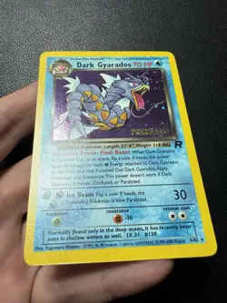 Dark Gyarados (Prerelease) 8/82 Holo Bleed Promo 1999-2000 Pokemon Card Creased - Image 4