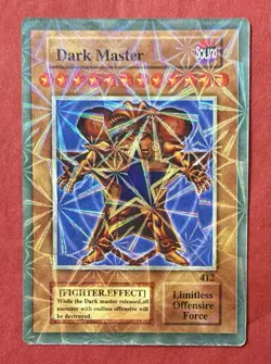Yu-Gi-Oh! TCG Fake Card Poorly Translated Funny Holo- Dark Master - Image 1