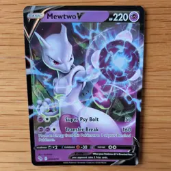 MEWTWO V 030/078 POKEMON CARD (POKEMON GO SET) HALF ART HOLO - Image 1