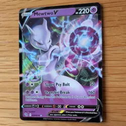 MEWTWO V 030/078 POKEMON CARD (POKEMON GO SET) HALF ART HOLO - Image 4