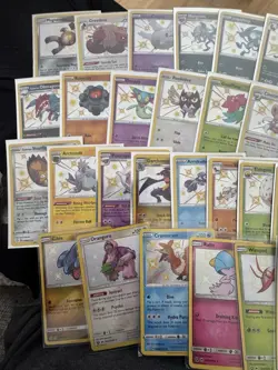 LOT OF 34 BABY SHINY POKEMON CARDS FROM HIDDEN FATES AND SHINING FATES NM - Image 2