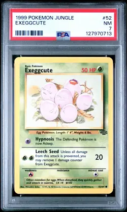 Exeggcute 52/64 Jungle PSA 7 NM FRESH CERT Graded Pokemon TCG Card WOTC 1999 - Image 3