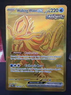 Pokemon TCG Walking Wake EX Hyper Rare Holo Prismatic Card 178/131 Evolutions - Image 1