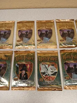 Harry Potter Base Set Trading Card Game (12)Booster Pack 2001 FACTORY SEALED - Image 3
