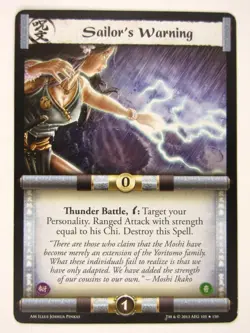 L5R Cards: Aftermath: SAILOR'S WARNING # 14F73 - Image 1