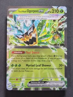 Teal Mask Ogerpon ex 025/167 Double Rare Twilight Masquerade Pokemon TCG - Image 1