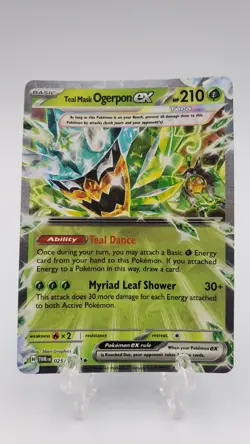 Teal Mask Ogerpon ex 025/167 Double Rare Pokemon TCG Card - Twilight Masquerade - Image 1