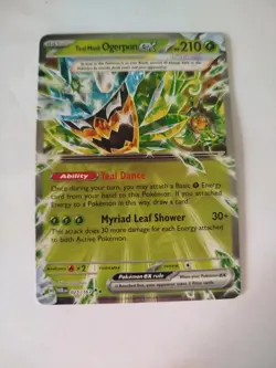 Teal Mask Ogerpon ex 025/167 Double Rare Pokemon TCG Card - Twilight Masquerade - Image 1