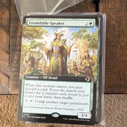 Magic: The Gathering ECL Formidable Speaker 0366 Green Creature Card Lot - Image 1