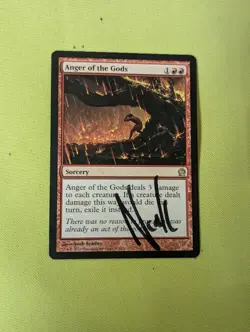 (#162) mtg SIGNED Anger of the Gods - Theros Played - Image 2