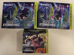 Magic The Gathering - MTG Edge Of Eternity Sealed Collector Booster Bundle - Image 1