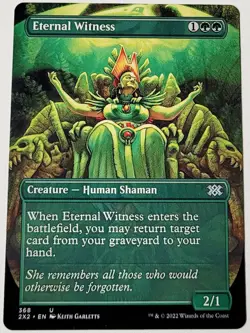 MTG Eternal Witness Borderless - Double Masters 2022- NM - Image 1
