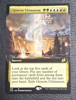 NM Genesis Ultimatum - Extended Art Ikoria: Lair of Behemoths MTG Magic - Image 1