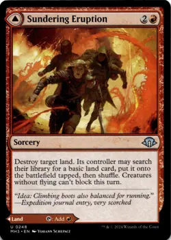 MTG Sundering Eruption Normal NM Modern Horizons 3 Magic 248 - Image 1