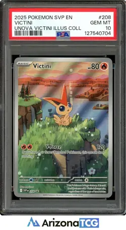 Pokemon 2025 Victini #208 Unova Victini Illustration Collection GEM MINT PSA 10 - Image 1