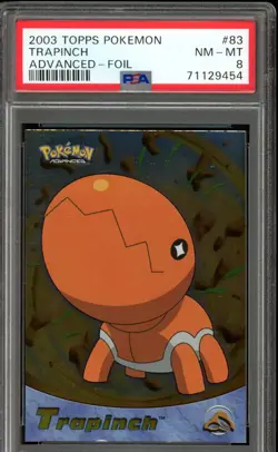2003 Pokemon Card Trapinch No. 83 Topps Advanced Holo Foil 2003 PSA 8 NEAR MINT - Image 1
