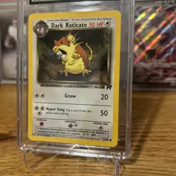 Pokemon Dark Raticate 2000 Team Rocket English 51/82 CGC 5.5 Excellent - Image 2