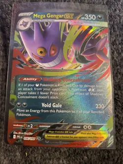 Pokemon TCG Mega Evolutions Phantasmal Flames Mega Gengar EX 056 - Image 1