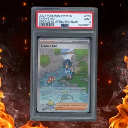 Pokemon Twilight Masquerade LANA'S AID 219/167 Special Illustration Rare PSA 9 - Image 1