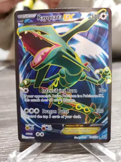 RAYQUAZA EX 104/108 RARE ULTRA ROARING SKIES POKEMON NM - Image 1