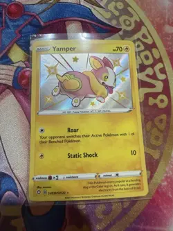 Yamper Pokemon • Shiny Holo Rare • SV039/SV122 Shining Fates: Shiny Vault - Image 1