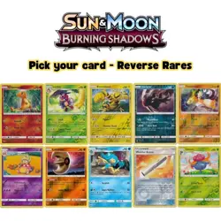 Pokemon Sun & Moon Burning Shadows Reverse Holo Pick your card! Pack Fresh NM/LP - Image 1