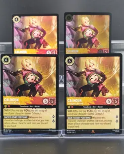 Disney Lorcana Calhoun Courageous Rescuer 26/204 Archazia's Island 4 Cards- - Image 1