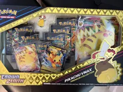 Pokemon TCG Sword & Shield Game Crown Zenith Pikachu VMAX Special Collection Box 820650851889 - Image 1
