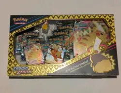 Pokemon TCG Sword & Shield Game Crown Zenith Pikachu VMAX Special Collection Box - Image 1