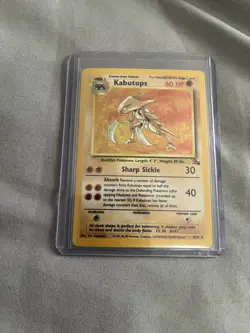 USED Nintendo Kabutops 9/62 Pokemon Fossil Holo Rare Card - MP TCG WOTC - Image 1