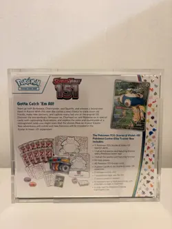 Pokemon TCG - 151 Pokemon Center Elite Trainer Box ETB Sealed w Acrylic Case - Image 2