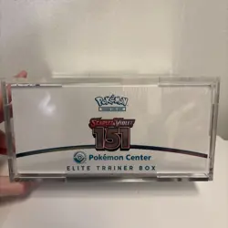 Pokemon TCG - 151 Pokemon Center Elite Trainer Box ETB Sealed w Acrylic Case - Image 5