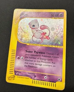 Pokemon Card- Mew-Expedition-Holo-19/165-Rare-ENG-Played - Image 3