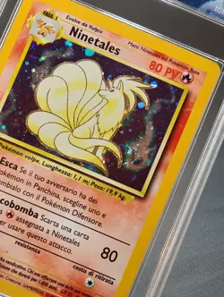 🍀Pokemon GRAAD 6.5 Ninetales 12/102 swirl Set Base ITALIANO bgs psa Pokemon🍀 - Image 3