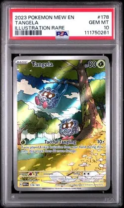 2023 Pokemon English 151 Tangela Full Art Illustration Rare #178/165 PSA 10 - Image 1