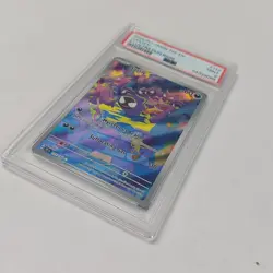 PSA 9 MINT Gastly Temporal Forces Illustration Rare Holo 2024 Pokemon 177/162 - Image 3