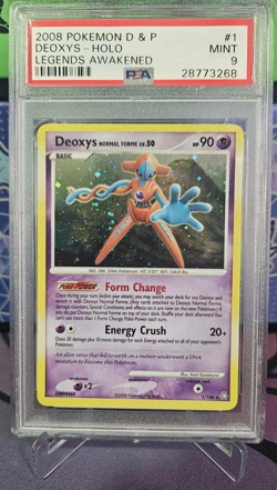 2008 Pokemon D & P Legends Awakened Deoxys Holo #1 PSA 9 - Image 1
