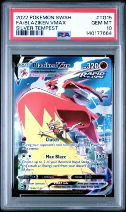PSA 10 BLAZIKEN VMAX TG15/TG30 FULL ART SILVER TEMPEST POKEMON 🔥 - Image 1