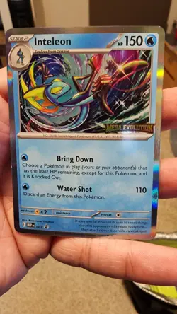 Inteleon 002 Mega Evolution ME Promo Regular Prerelease Build and Battle Pokemon - Image 1