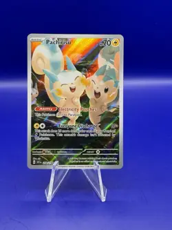2023 POKEMON SCARLET & VIOLET BASE #208 PACHIRISU ILLUSTRATION RARE - NM - Image 1